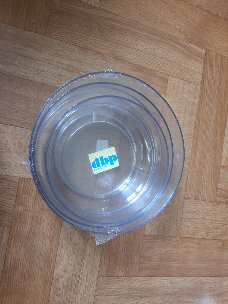 nieuw set van 3 dikke pvc kommen 3 maten, Ophalen of Verzenden, Nieuw, Keramiek, Kom(men)