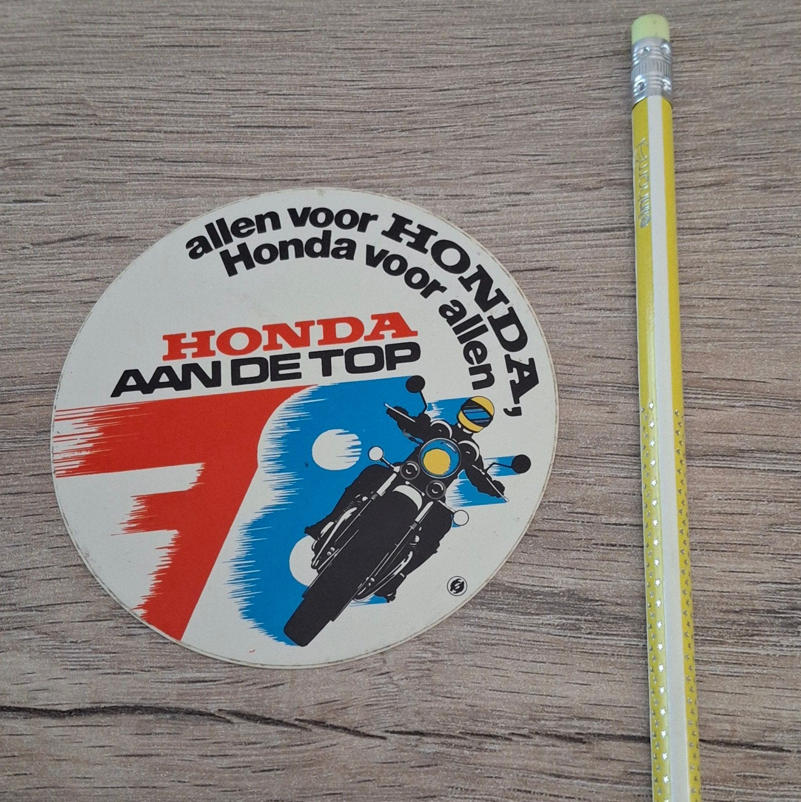 vintage sticker moto merk Honda 1978, Ophalen of Verzenden, Zo goed als nieuw, Auto of Motor