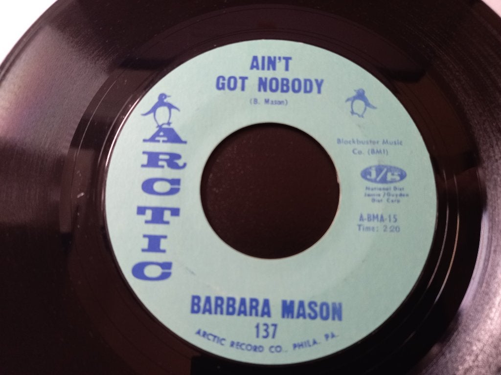 BARBARA MASON Ain't Got Nobody - Popcorn , Northern Soul, CD & DVD, Vinyles Singles, 7 inch, Comme neuf, Housse de protection extérieure