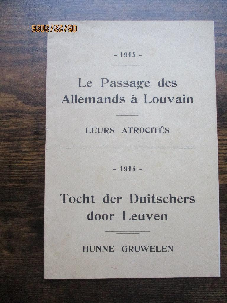 1914. Visite des Allemands à travers Louvain, Envoi