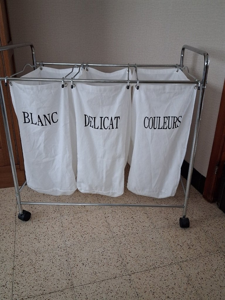 wasmand sorteerder, Enlèvement, Comme neuf, Blanc, Panier à linge