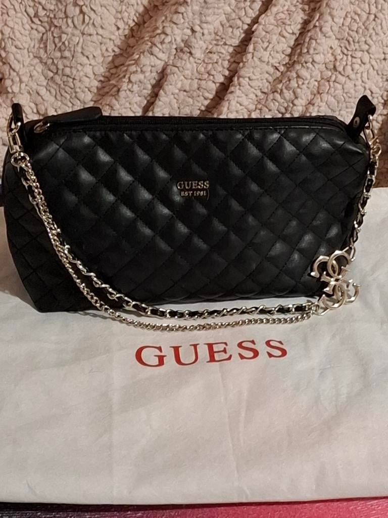 Guess hand/ schoudertas origineel en geen namaak, Ophalen of Verzenden, Zo goed als nieuw, Zwart, Overige merken