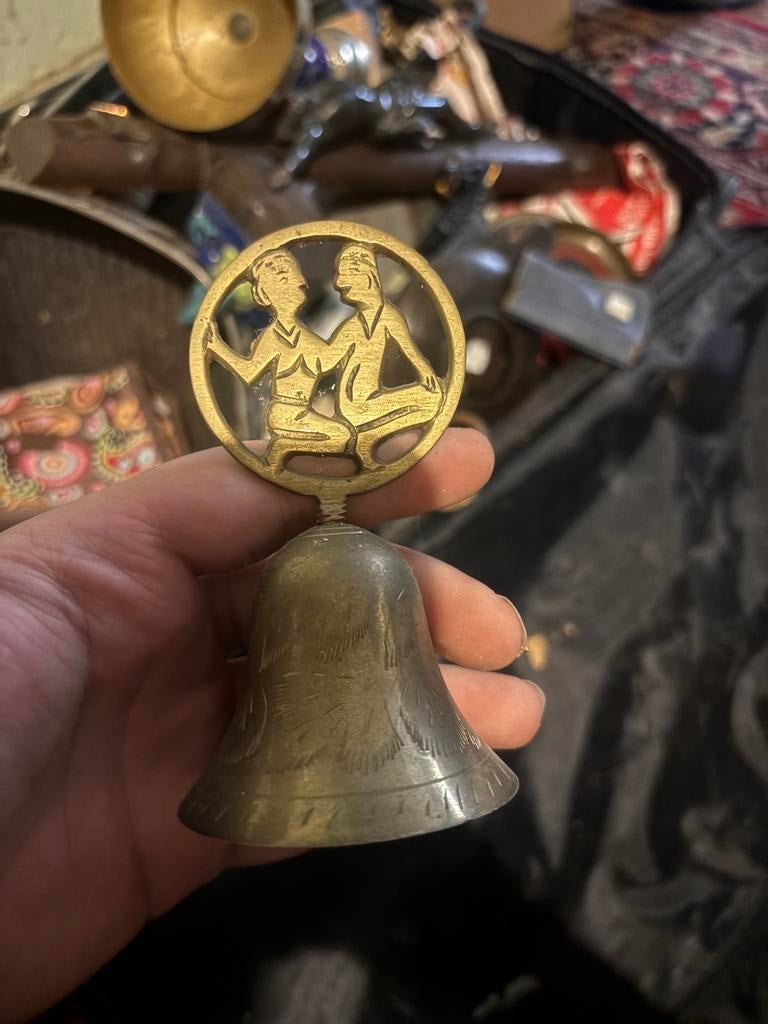 Koperen bel, Antiek en Kunst, Antiek | Brons en Koper, Ophalen of Verzenden