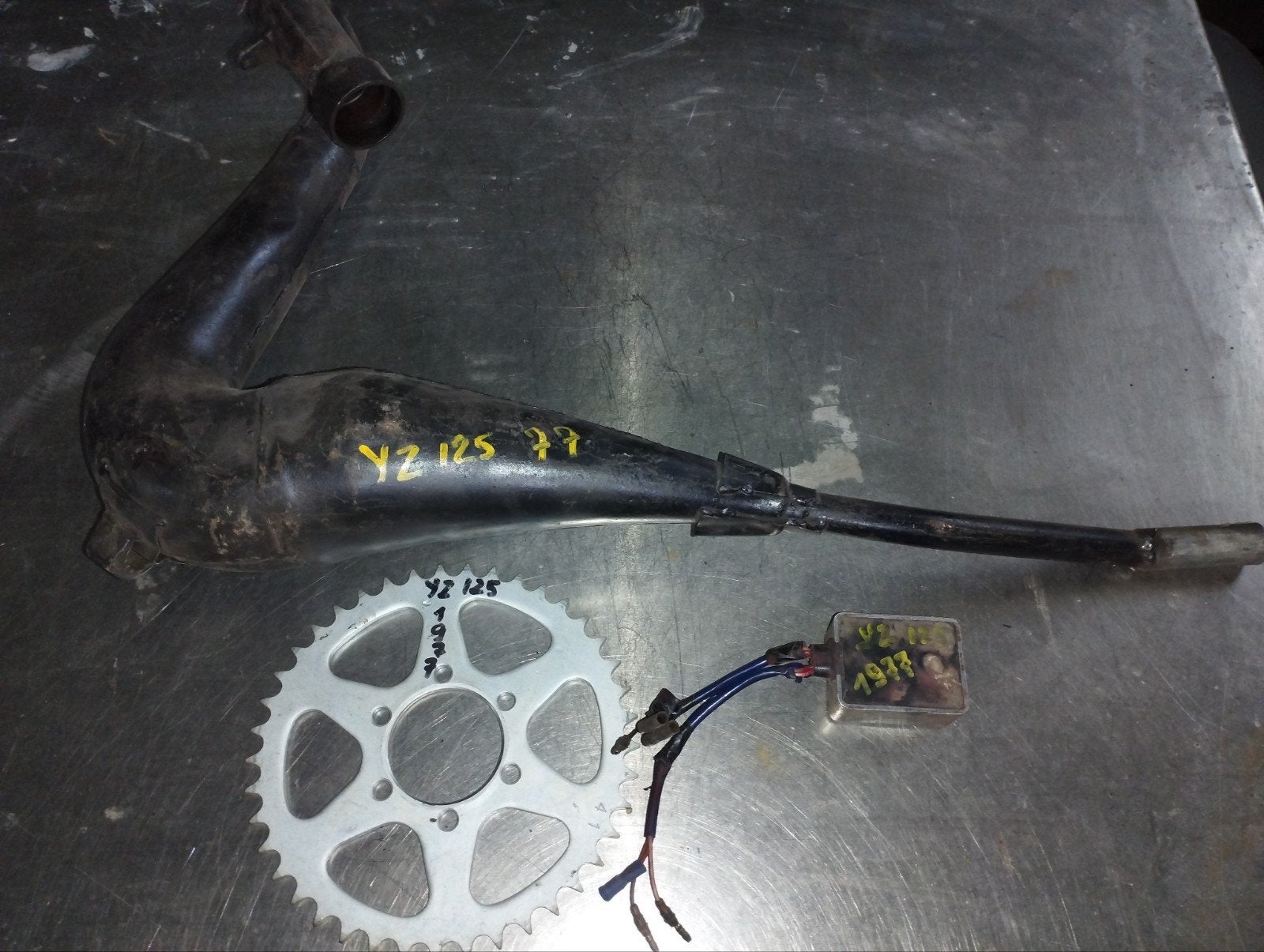 1977 YAMAHA YZ 125 onderdelen, Motoren, Ophalen of Verzenden, Gebruikt