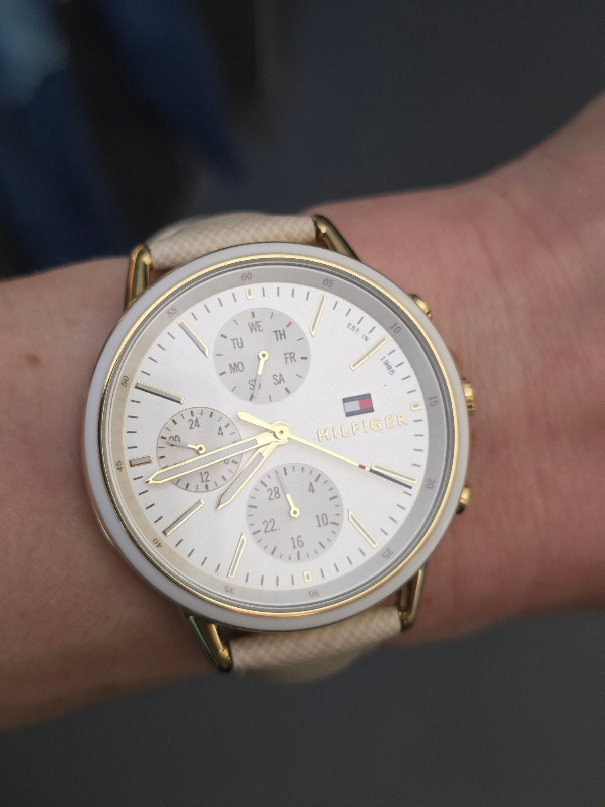 Montre Tommy Hilfiger, Handtassen en Accessoires, Overige merken, Staal, Verzenden, 1960 of later