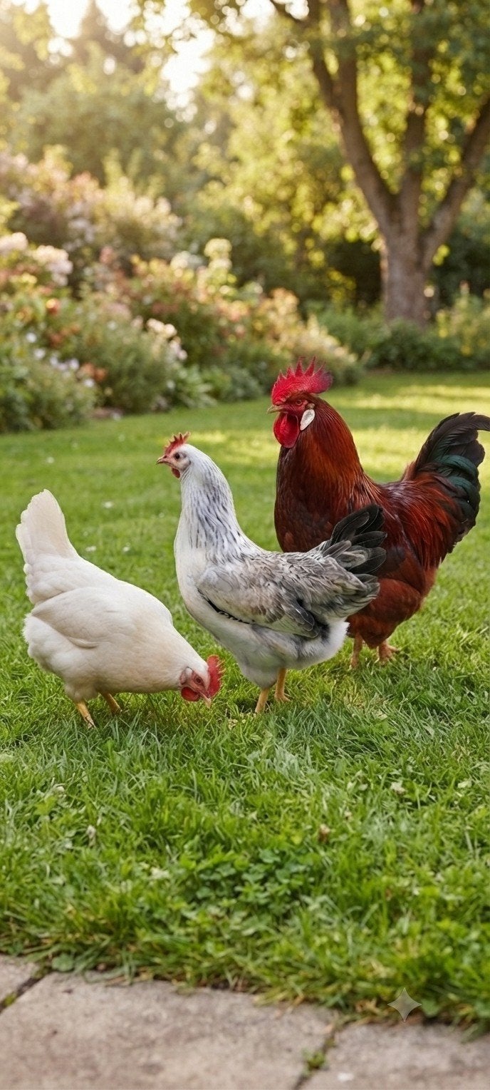 Mooi trio kippen, Dieren en Toebehoren, Pluimvee