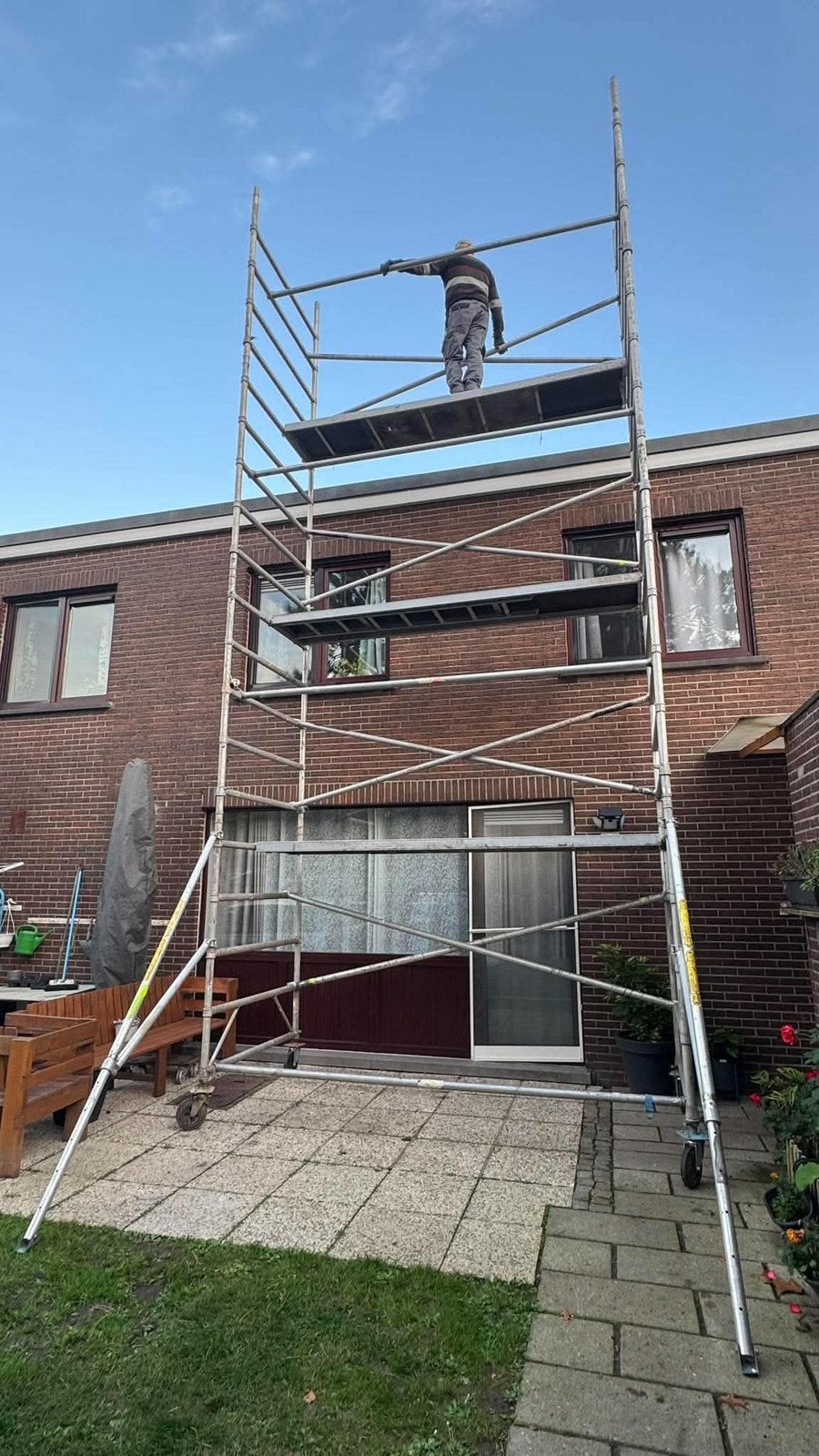 Stelling van aluminium, Ophalen of Verzenden, Zo goed als nieuw