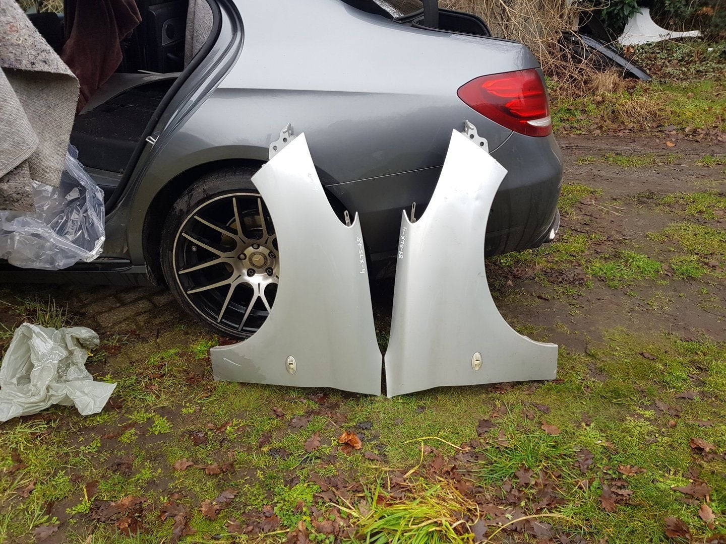PEUGEOT 206 +   VOORSCHERMEN LINKS +RECHTS BJ 2008, Auto-onderdelen, Gebruikt, -, -, Ophalen of Verzenden
