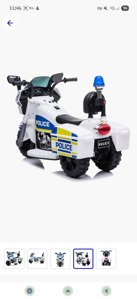 Moto de police électrique, Enlèvement, Comme neuf