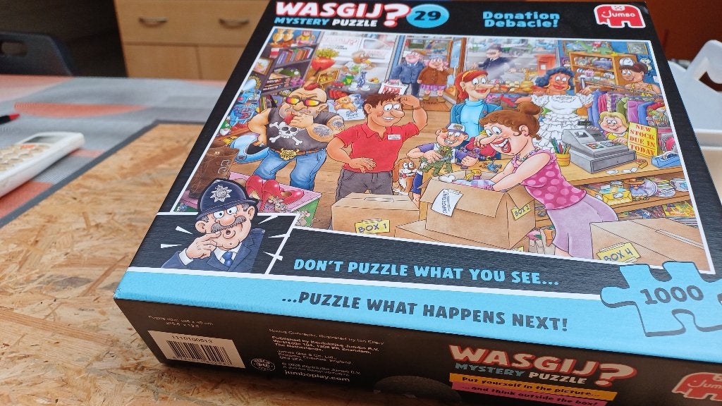 Wasgij puzzel, Ophalen, 500 t/m 1500 stukjes, Zo goed als nieuw, Legpuzzel