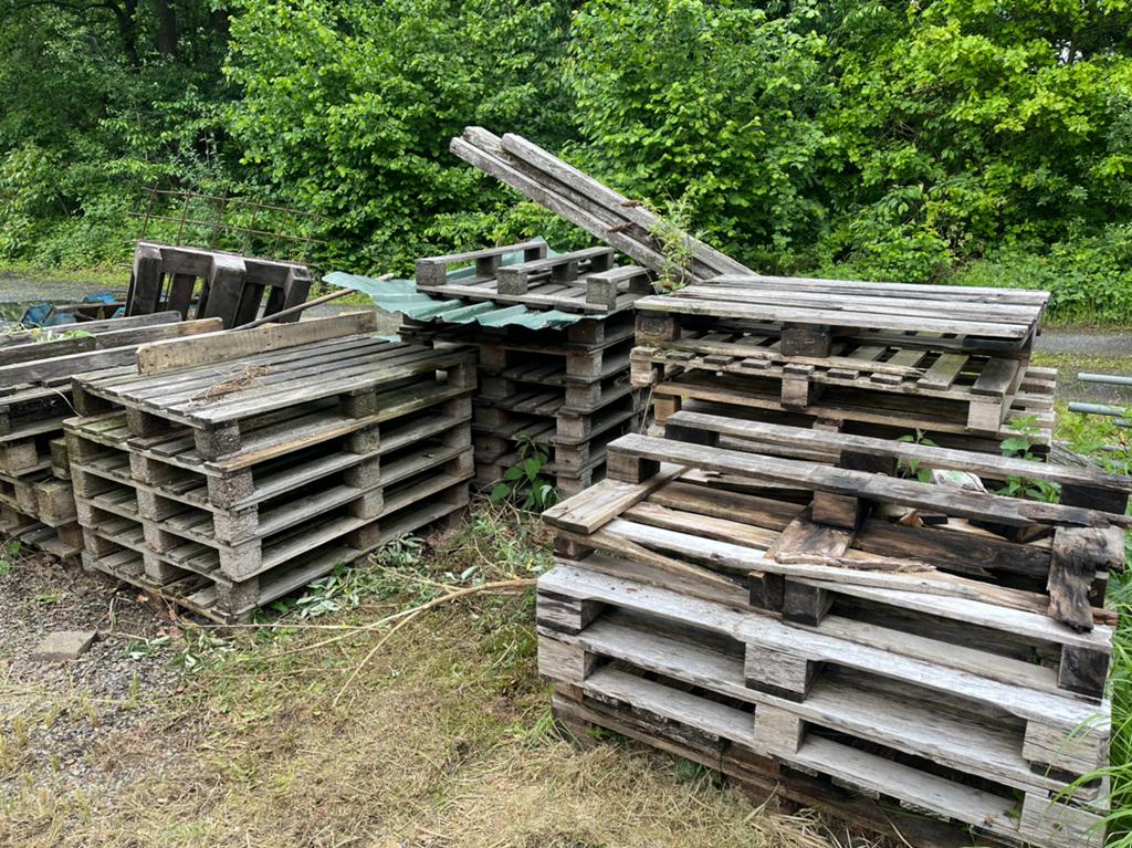 Stookhout palletten + paar balken, Tuin en Terras, Brandhout, Ophalen