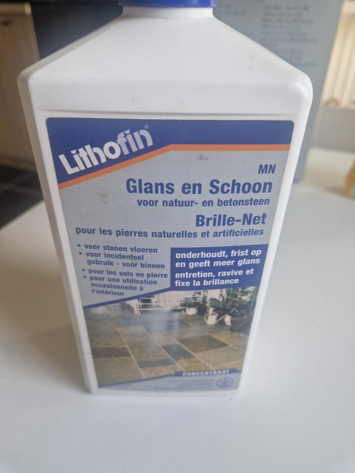 Lithofin glans en schoon voor natuur en betonsteen, Maison & Meubles, Produits de nettoyage, Enlèvement, Produit de nettoyage