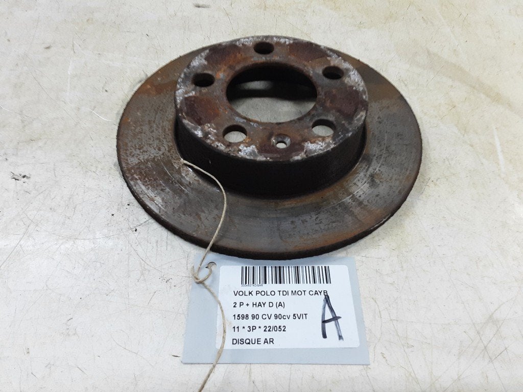 REMSCHIJF ACHTER Volkswagen Polo V (6R) (01-2009/05-2022), Gebruikt, Volkswagen
