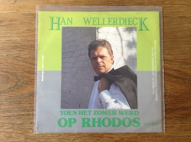 single han wellerdieck, CD & DVD, Vinyles Singles, En néerlandais, Enlèvement ou Envoi, Housse de protection extérieure, 7 inch