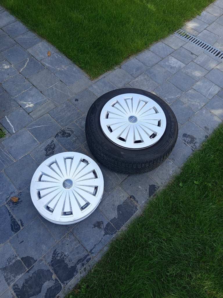 Alu velgen + winterbanden Audi A4 16" 2 winters gereden, Pneus hiver, 16 pouces, Véhicule de tourisme, 205 mm