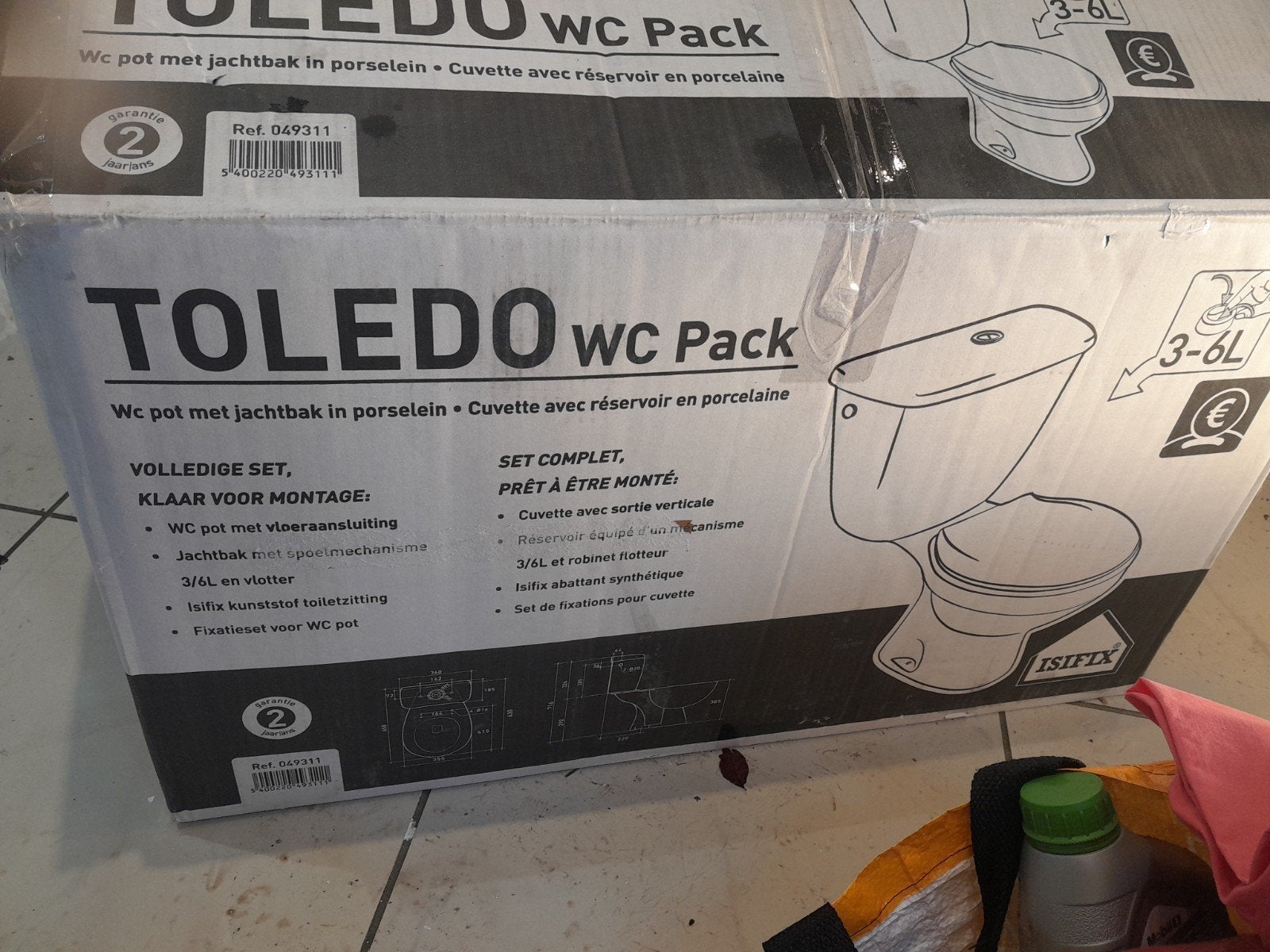 Nouveau WC complet avec sortie VERTICAL, Bricolage & Construction, Enlèvement, Neuf, Toilettes