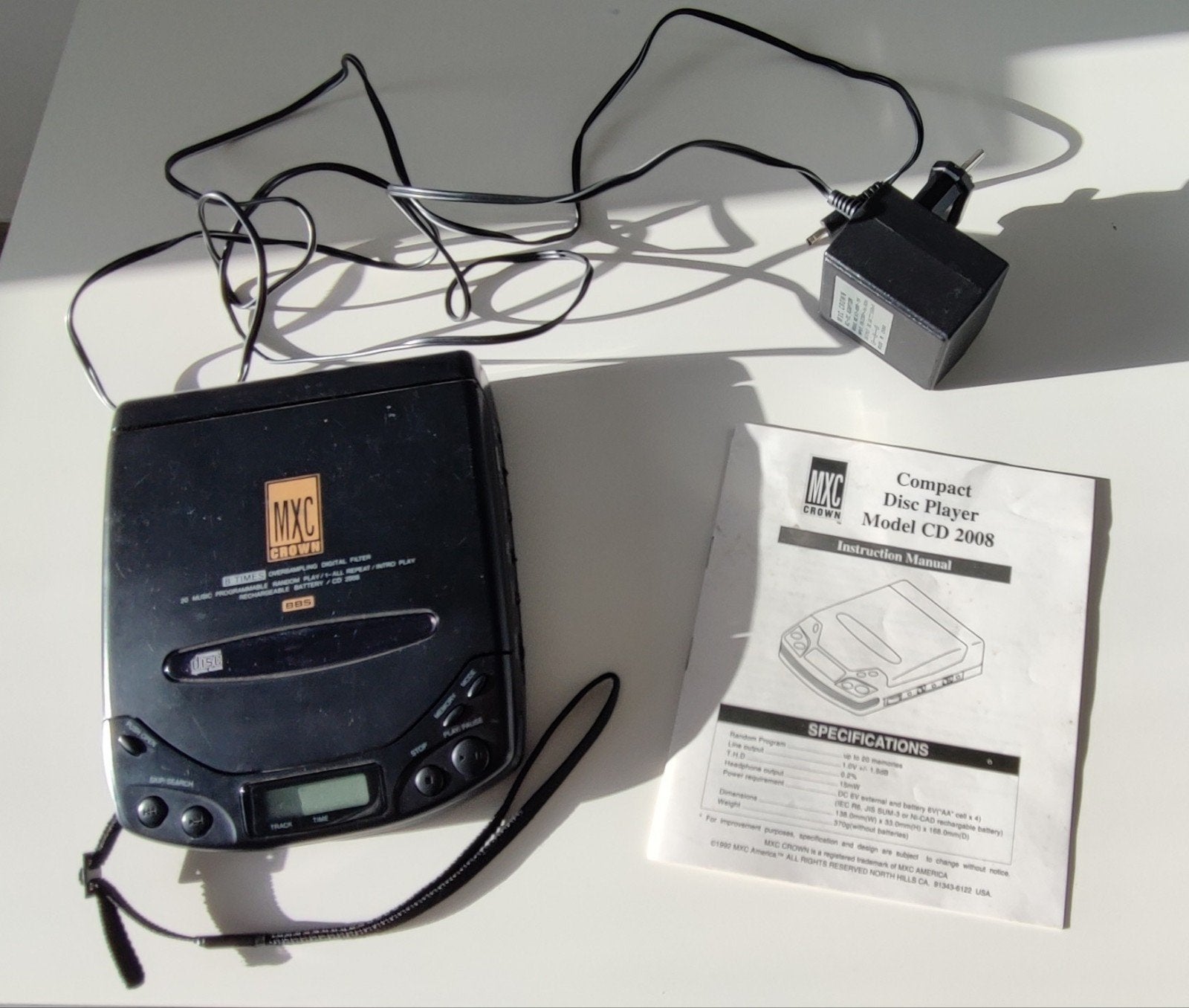 Lecteur de disques compacts MXC Crown Vintage CD 2008 — Défe, TV, Hi-fi & Vidéo, Enlèvement ou Envoi, Ne fonctionne pas, Autres marques