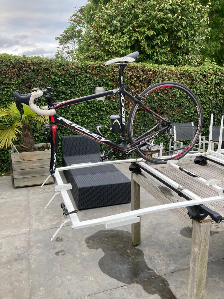 Fietsenrek voor op wagen., Ophalen, Gebruikt
