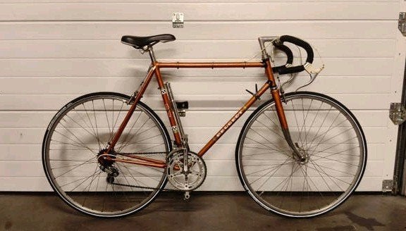 oranje koersfiets Peugeot, Fietsen en Brommers, Ophalen, Gebruikt