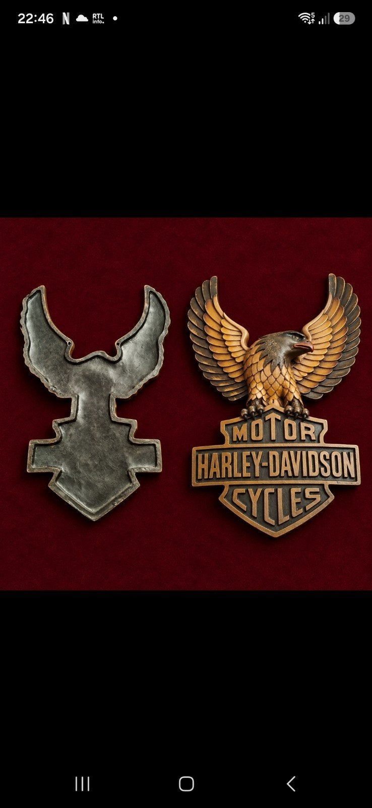 harley Davidson  déco, Enlèvement ou Envoi, Utilisé