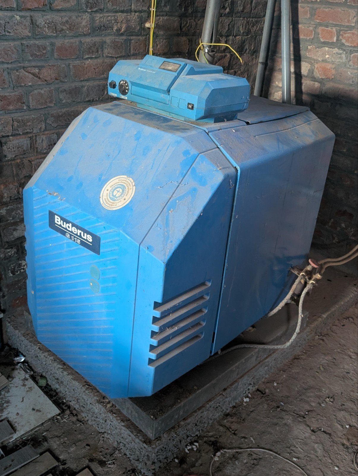 mazout machine, Ophalen