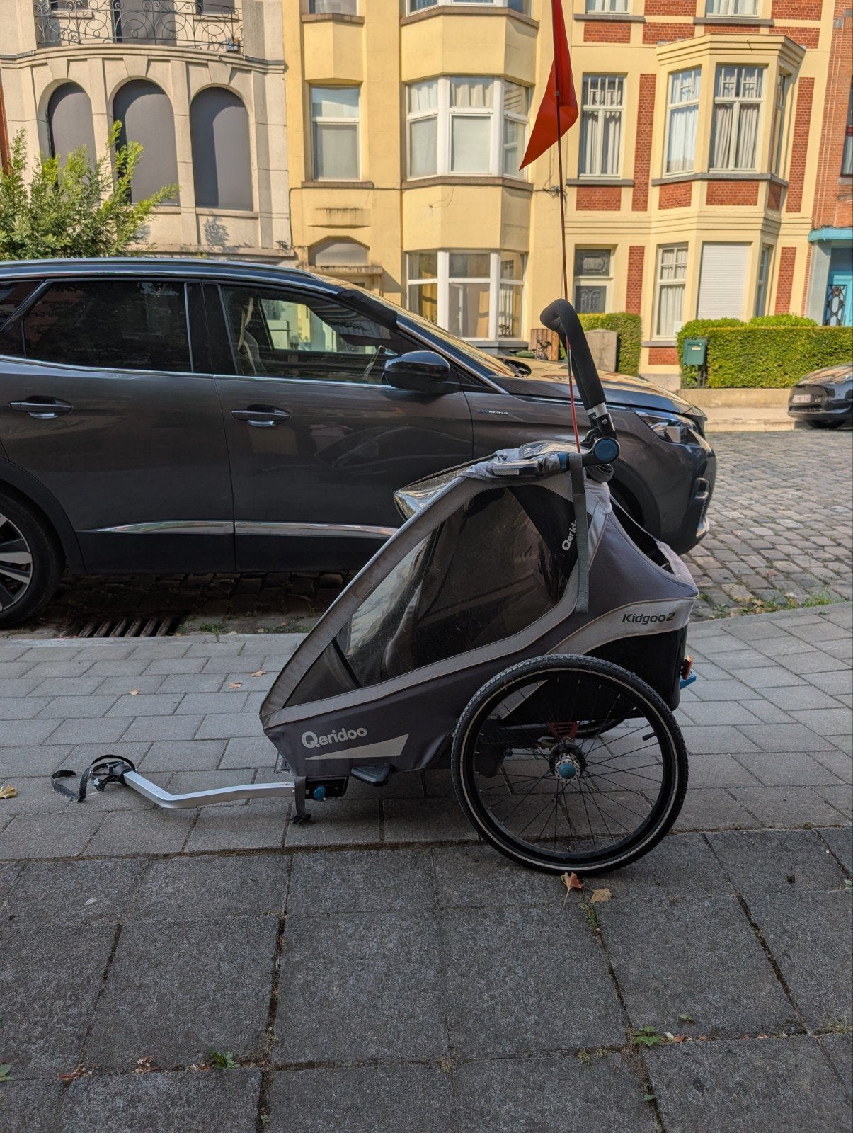 fietskar qeridoo kidgoo2, Ophalen, Gebruikt, Opvouwbaar, Kinderkar