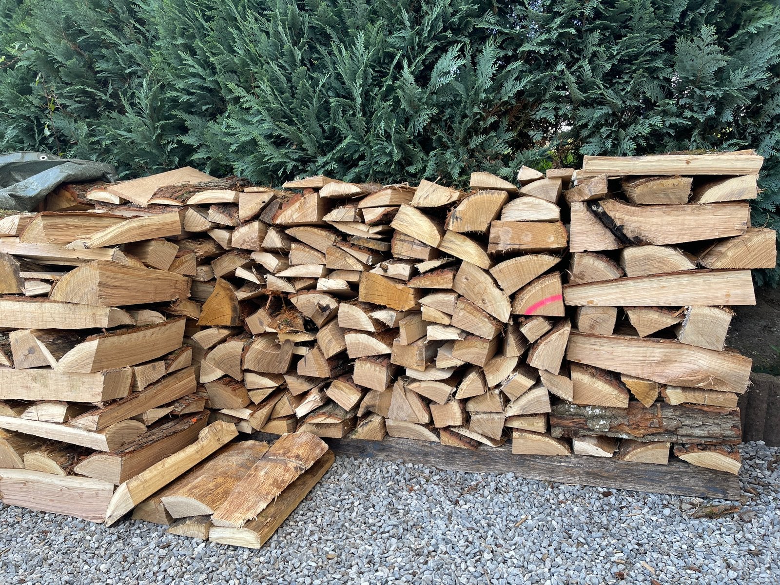 Bois de chauffage chêne/hêtre en 40-45 cm prêt à brûler, 6 m³ ou plus, Enlèvement, Chêne