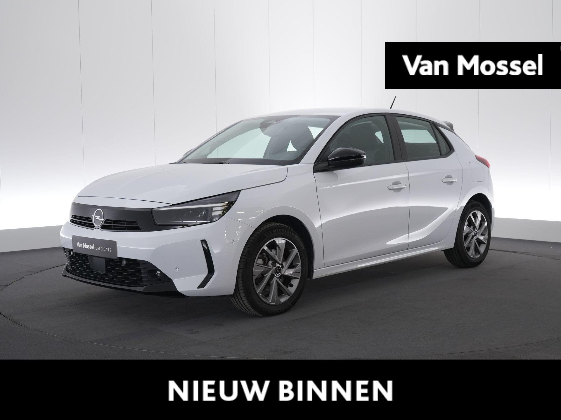 Opel Corsa 1.2T Edition automaat, Auto's, Opel, Gebruikt, Zwart, 580 kg, Wit