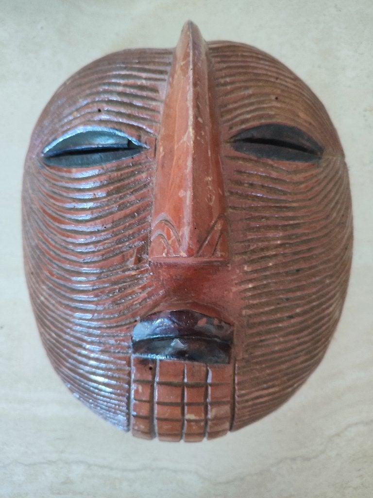 Congo (DRC): Prachtig Kifwebe masker, 29 cm hoog, Ophalen of Verzenden