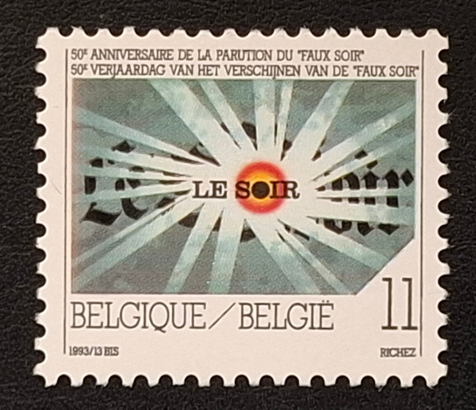 Belgique : OBP 2529 ** Faux Soir 1993, Sans timbre, Neuf, Enlèvement ou Envoi, Non oblitéré