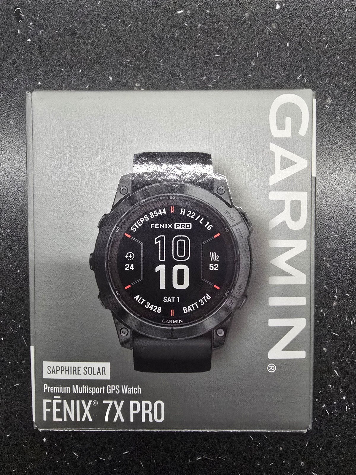 Garmin Fenix 7X Pro Sapphire Solar te koop, Ophalen, Gebruikt, Garmin Fenix 7x pro Sapphire solar, Waterdicht