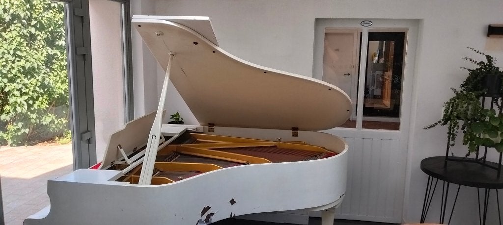 vleugelpiano, Ophalen, Gebruikt, Wit, Vleugel