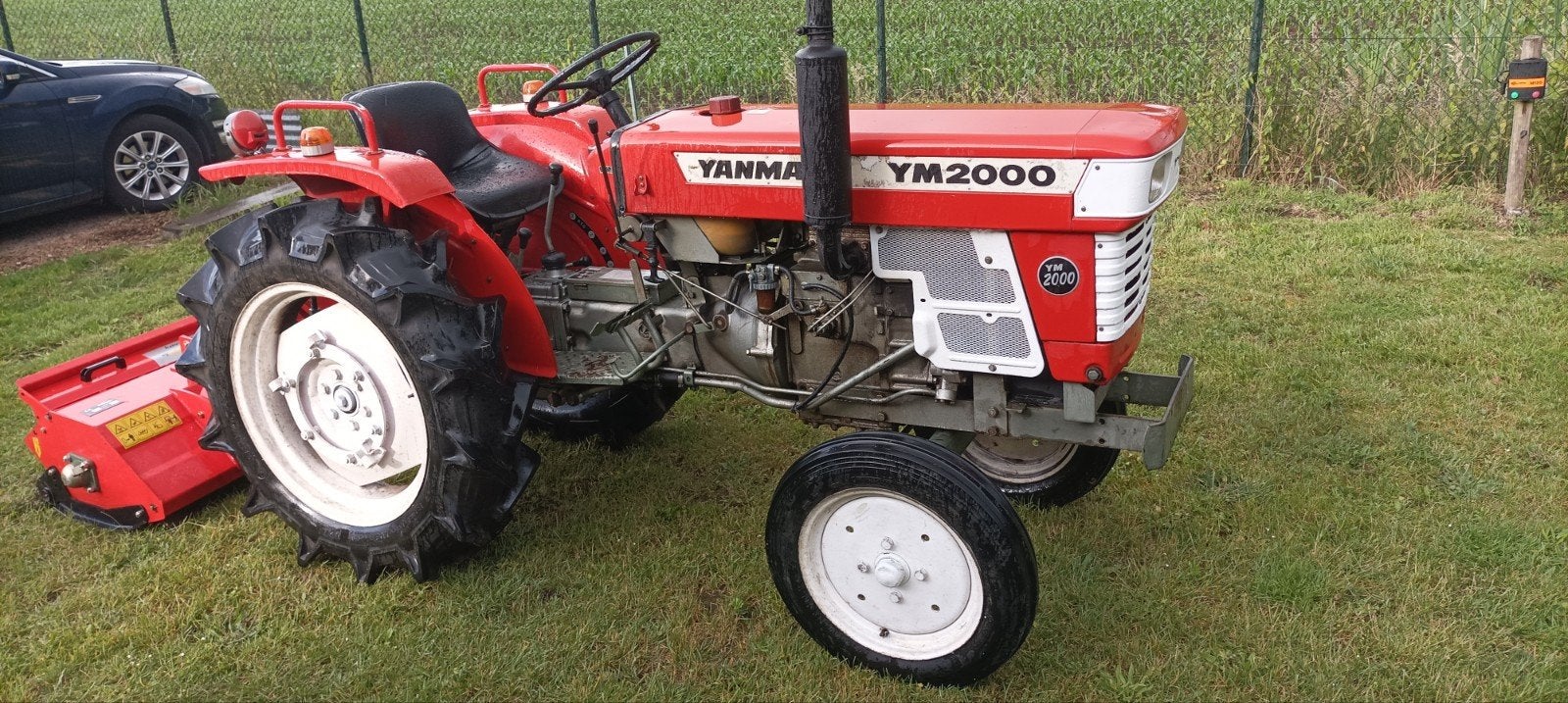 Minitractor Yanmar 2000 20pk, met klepelmaaier 115, Zakelijke goederen, Landbouw | Tractoren, Ophalen of Verzenden