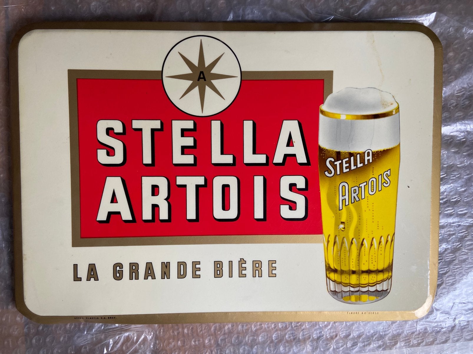Reclamebord van Stella Artois, Verzamelen, Ophalen of Verzenden, Zo goed als nieuw, Reclamebord