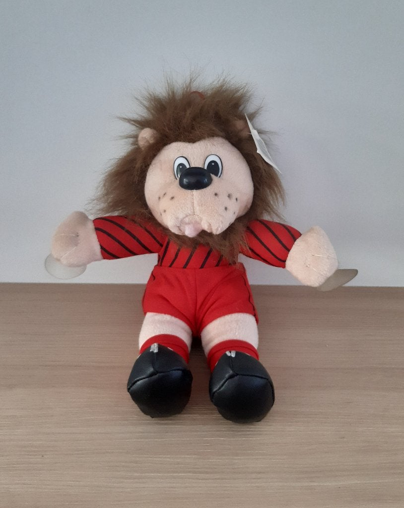 Knuffelbeer Rode Duivels (mascotte jaren '90), Enlèvement ou Envoi, Comme neuf, Lion