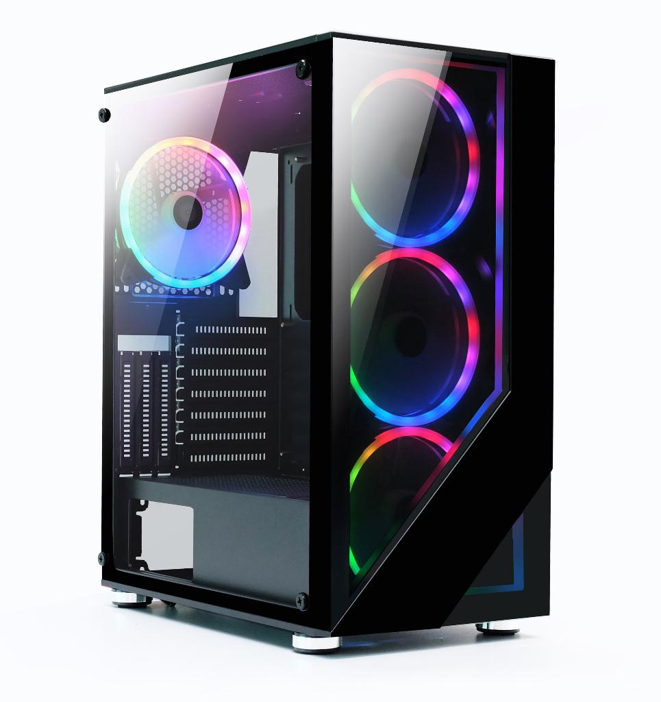 Gaming ATX PC Case 4x ARGB 140 mm Fan, Ophalen of Verzenden, Nieuw