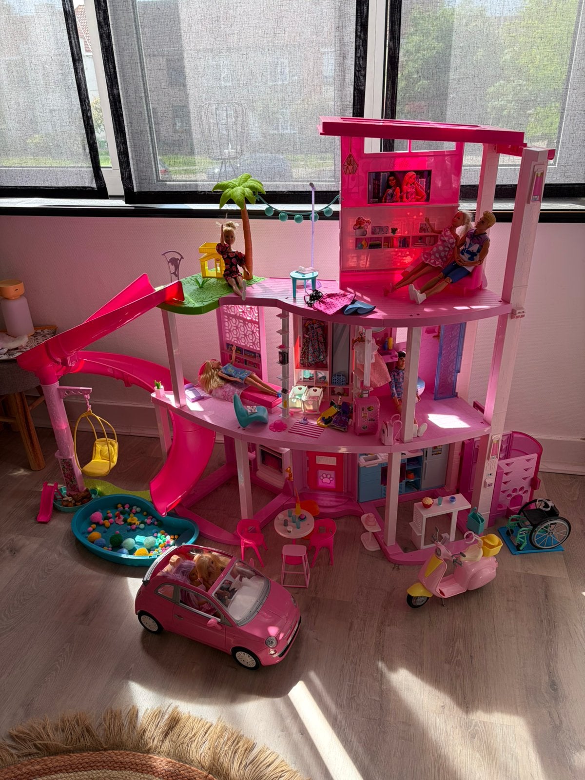 Barbie droomhuis, Ophalen, Zo goed als nieuw, Accessoires