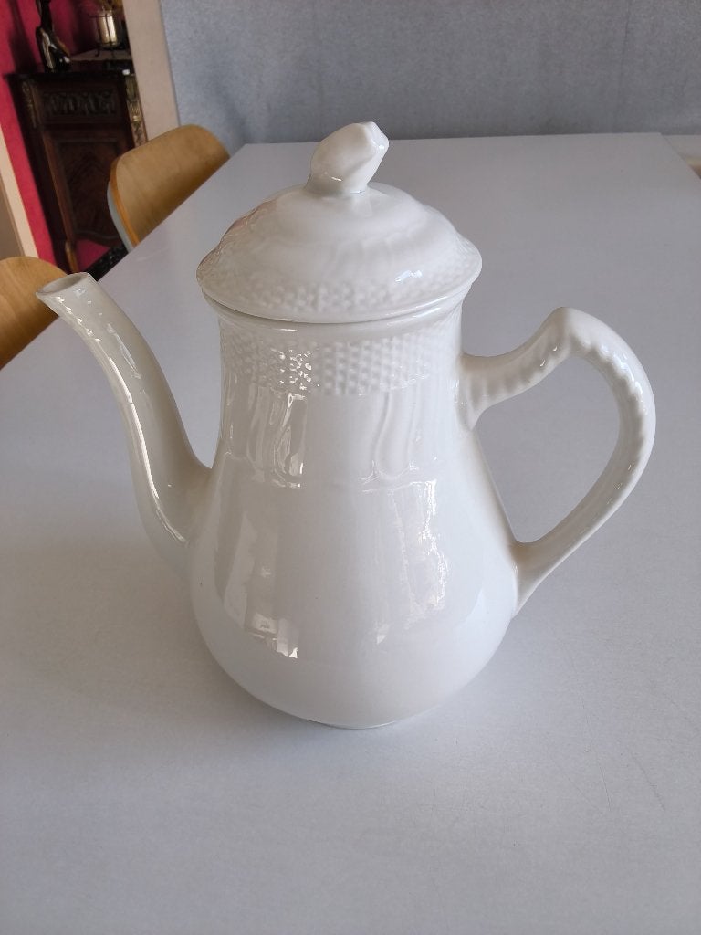 Oude keramische koffiepot of theepot BOCH - La Louvière, Antiek en Kunst, Antiek | Keramiek en Aardewerk, Ophalen of Verzenden
