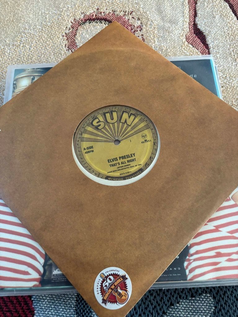 Elvis 10 inch lp, that's allright mama/blue moon of Kentucky, LP, 10 inch, Ophalen of Verzenden, Zo goed als nieuw