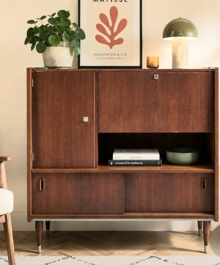 Armoire scandinave vintage en teck, Maison & Meubles, Enlèvement
