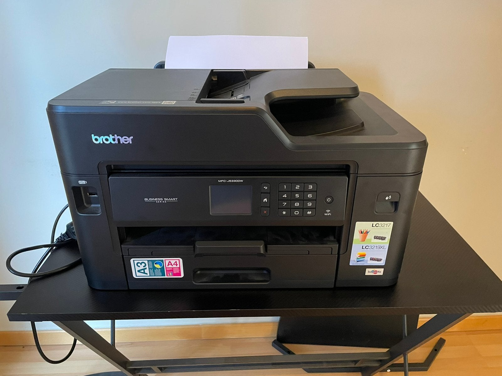 Multifunctionele Brother-printer + nieuwe cartridges!, Computers en Software, Ophalen, Zo goed als nieuw, Printer