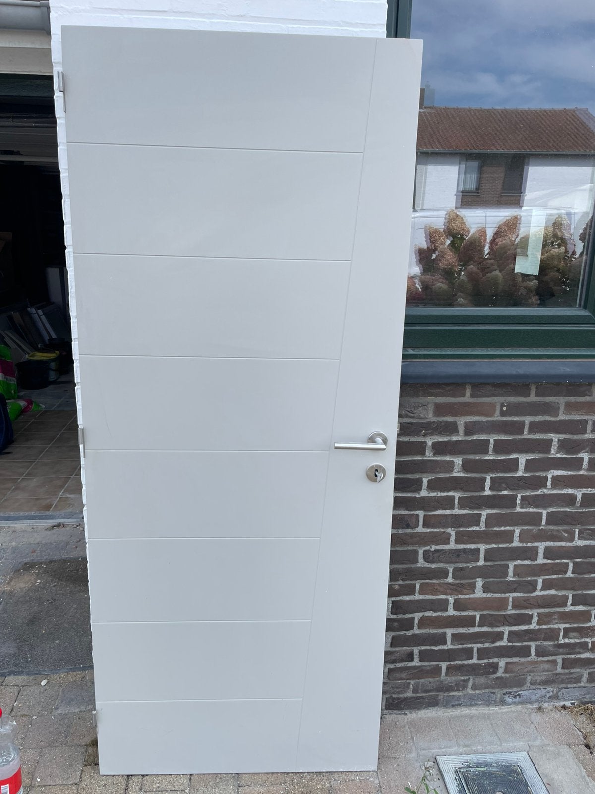 2x binnendeur met motief, Doe-het-zelf en Bouw, Ophalen, Gebruikt, 80 tot 100 cm, Binnendeur