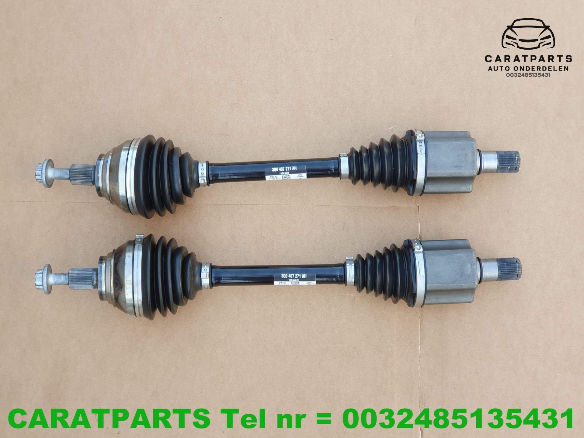 3Q0407271AH Arbre de transmission Arteon Passat Tiguan Caddy, Audi, Volkswagen AG, Vw@volkswagen.de, Utilisé