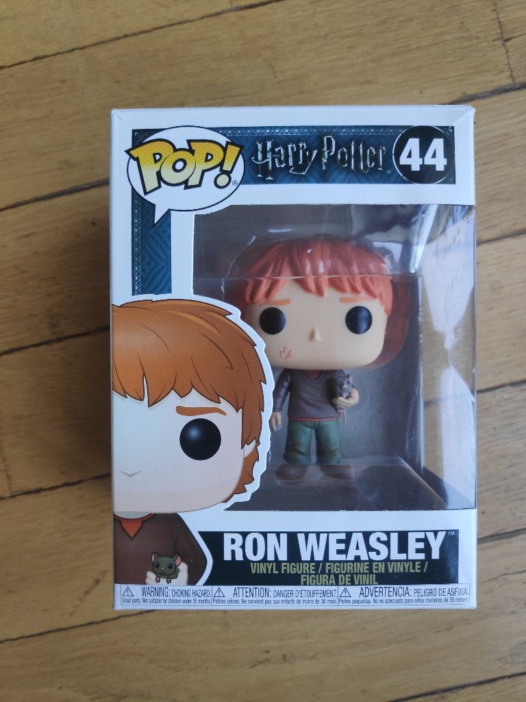 Figurine Funko Pop Ron Weasley avec Scabbers, Enlèvement, Neuf, Figurine