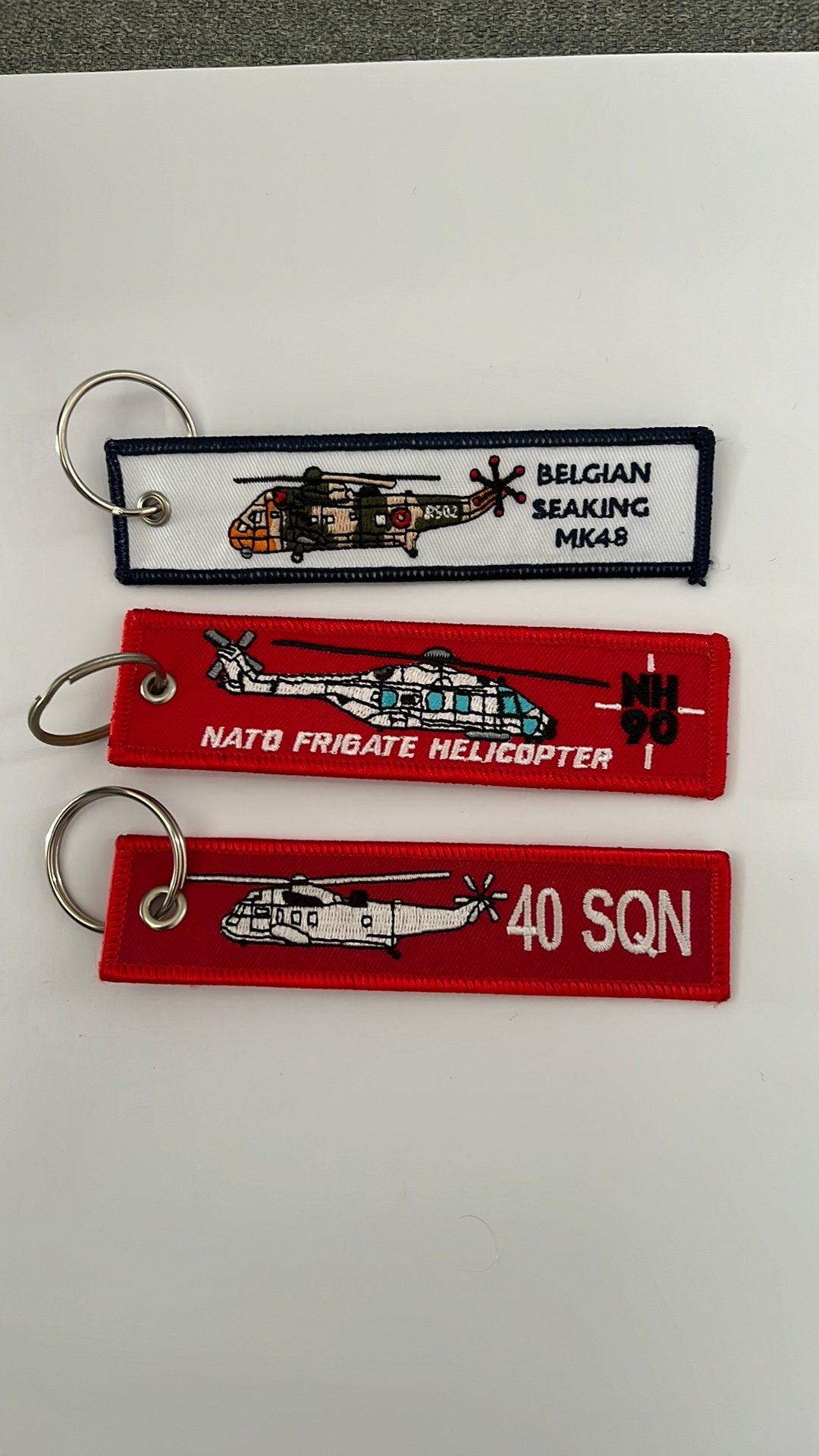 Remove Before Flight NH90 / Sea King, Verzamelen, Luchtvaart en Vliegtuigspotten, Nieuw, Patch, Badge of Embleem, Ophalen of Verzenden