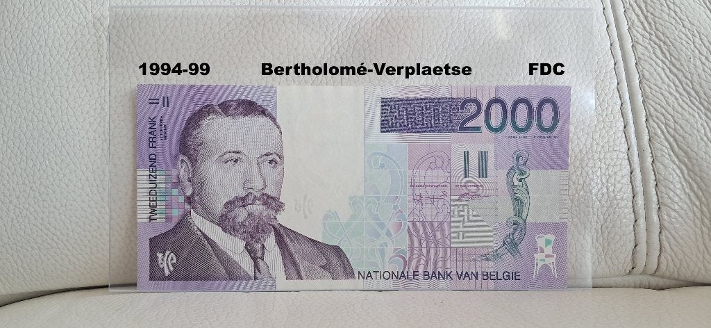 2000 frank Horta - Fdc - Top Kwaliteit, Postzegels en Munten, Verzenden, Los biljet