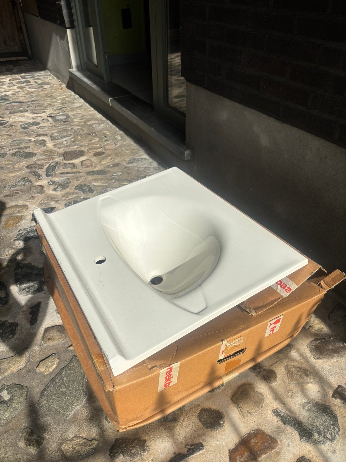 Lavabo simpel model, Huis en Inrichting, Ophalen, Gebruikt