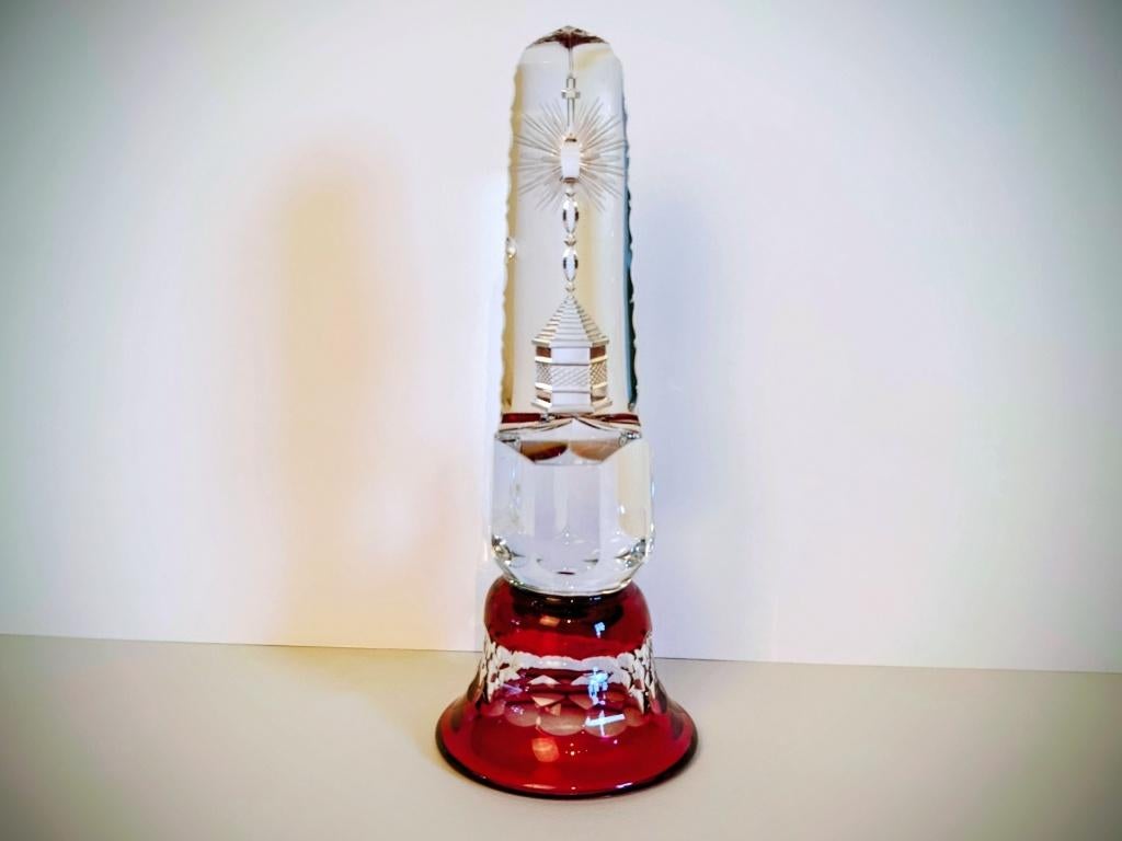 Val Saint Lambert: Prisme Holographique en Cristal., Antiquités & Art, Antiquités | Verre & Cristal, Enlèvement ou Envoi