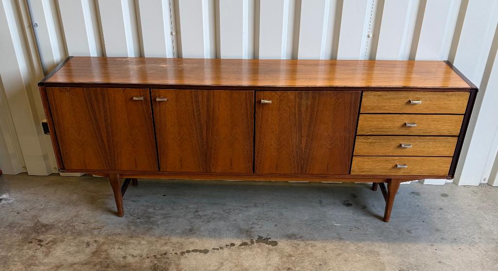 Vintage mid century dressoir / credenza, Ophalen, Gebruikt, Overige materialen, Met deur(en)
