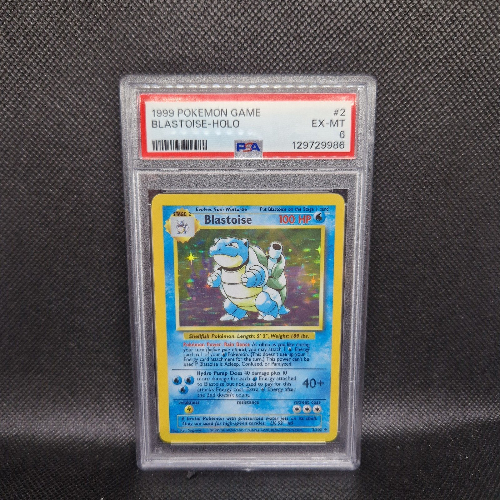 Blastoise Holo Base Set PSA 6, Ophalen of Verzenden